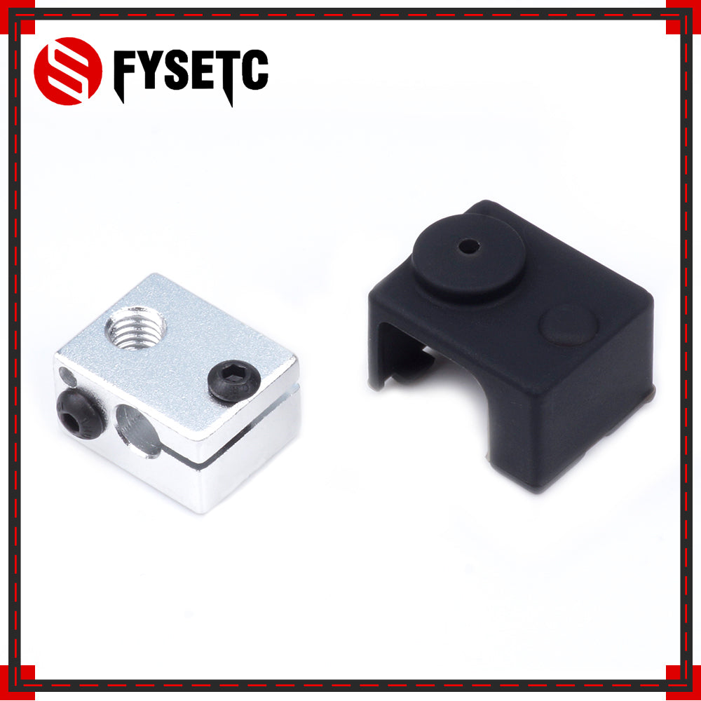 1PC 3D Heater Block Fixings Silicone Insulation Sock non-Official Heated Block For E3D V6 PT100 Hotend Warm Keeping Cover