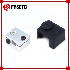 1PC 3D Heater Block Fixings Silicone Insulation Sock non-Official Heated Block For E3D V6 PT100 Hotend Warm Keeping Cover