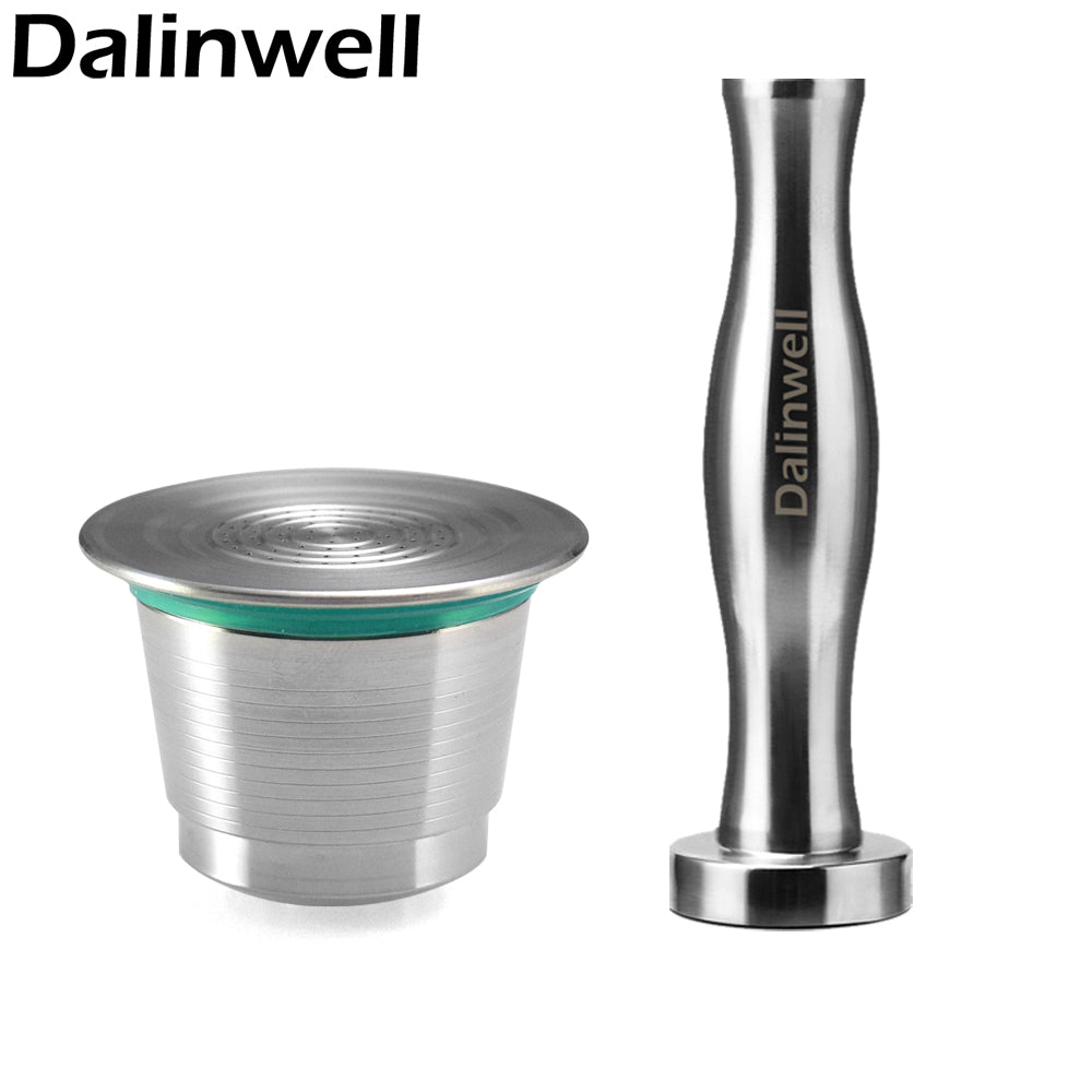 2 cái/bộ Nespresso Thép Không Gỉ Bơm Lại Tái Sử Dụng Viên Nang Cà Phê Làm Xáo Trộn Cà Phê Cấp Thực Phẩm Cà Phê Pod Cho Nespresso Máy