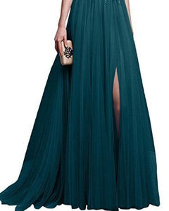 2018 Mới Thanh Lịch Đầy Đủ Tay Áo Voan Ren Khâu Tầng-chiều dài Phụ Nữ Đảng Prom Evening Red Dài Ăn Mặc Nữ Quần Áo quần áo