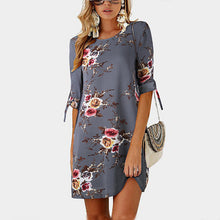 2018 Women Summer Dress Boho Style Floral Print Chiffon Beach Dress Tunic Sundress Loose Mini Party Dress Vestidos Plus Size 5XL