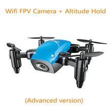 AEOFUN S9HW Mini Drone With Camera HD S9 No Camera Foldable RC Quadcopter Altitude Hold Helicopter WiFi FPV Micro Pocket Dron