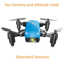 AEOFUN S9HW Mini Drone With Camera HD S9 No Camera Foldable RC Quadcopter Altitude Hold Helicopter WiFi FPV Micro Pocket Dron