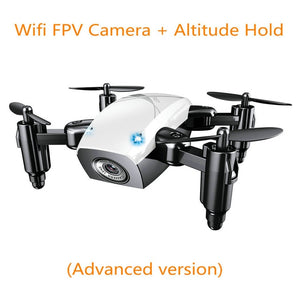 AEOFUN S9HW Mini Drone With Camera HD S9 No Camera Foldable RC Quadcopter Altitude Hold Helicopter WiFi FPV Micro Pocket Dron