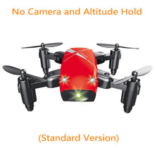 AEOFUN S9HW Mini Drone With Camera HD S9 No Camera Foldable RC Quadcopter Altitude Hold Helicopter WiFi FPV Micro Pocket Dron