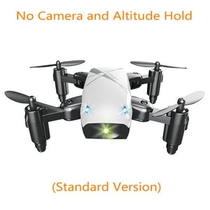 AEOFUN S9HW Mini Drone With Camera HD S9 No Camera Foldable RC Quadcopter Altitude Hold Helicopter WiFi FPV Micro Pocket Dron