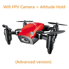 AEOFUN S9HW Mini Drone With Camera HD S9 No Camera Foldable RC Quadcopter Altitude Hold Helicopter WiFi FPV Micro Pocket Dron