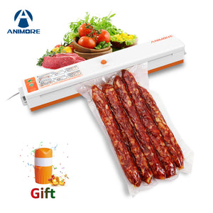 ANIMORE Household Vacuum Food Sealer 220V/110V Packaging Machine Film Sealer Vacuum Packer Including 10 Pcs Bags VFS-02