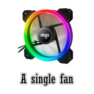 Aigo yêu DR12 3 cái Trường Hợp Máy Tính PC Làm Mát Fan RGB Điều Chỉnh các DẪN 120 mét Yên Tĩnh + IR Từ Xa máy tính Mới cooler Làm Mát RGB Trường Hợp Fan Hâm Mộ CPU