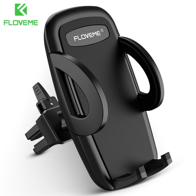 FLOVEME One-Click Release Car Phone Holder Universal Air Vent Mount Car Holders Stand Mobile Supports for iPhone Xiaomi Samsung