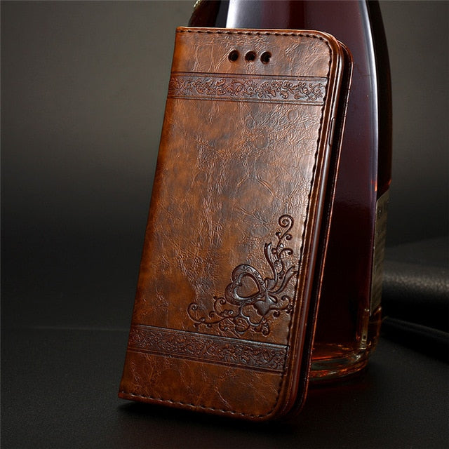 FLOVEME Phone Bag Cases For iPhone 7 6 6s Plus Leather Stand Wallet Mobile Accessories Case Cover For iPhone 6 7 6s 5s 5 SE