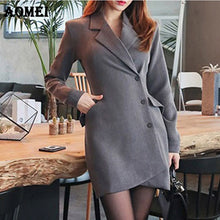 Female Blazer Mini Dress Work Wear Classy Women Jackets Slim Sexy Tight Slim Korean Style Vestido Femme Autumn Dresses Clothing