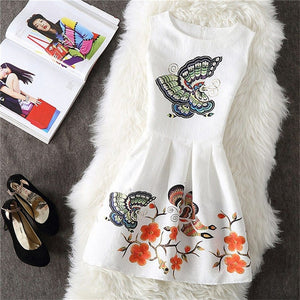 Free Shipping 2018 Summer Floral Print Dress Sleeveless Vest Party Dresses Womne A-Line Belle Dress Vestidos Charming Clothing