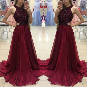 Hot Women Ladies Formal Dress Long Evening Party Ball Gown Ladies Shinny Halter Dresses