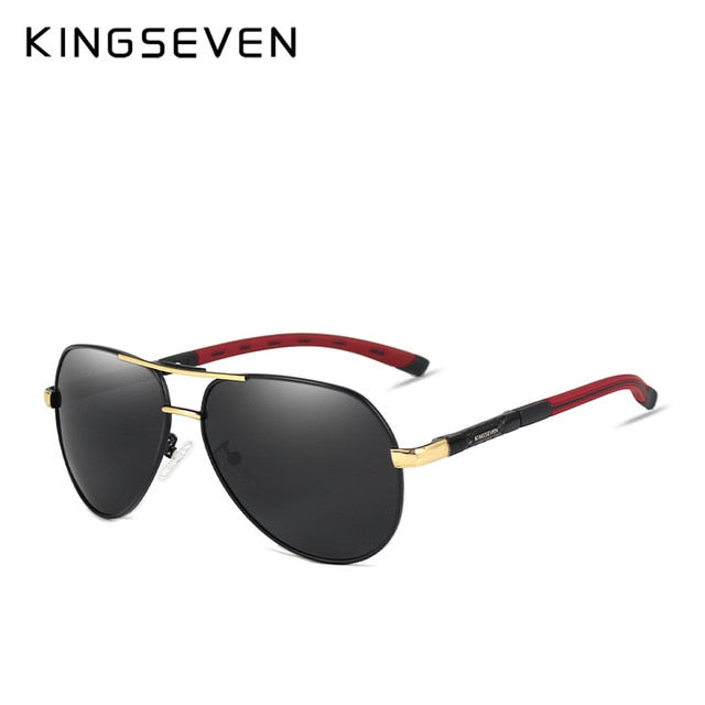 KINGSEVEN Protection Classic Pilot Metal Driving metal Frame Sun Glasses Male Goggles UV400 Gafas De Sol