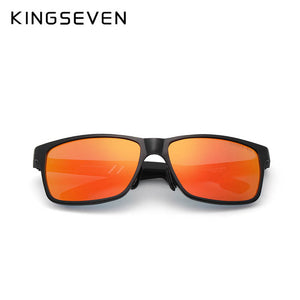 KINGSEVEN Unisex Nhôm Vuông Người Đàn Ông/Phụ Nữ HD Phân Cực Gương UV400 Kính Mặt Trời Kính Mát Kính Cho Nam Giới oculos de sol