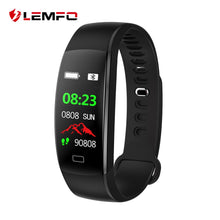 LEMFO Smart Fitness Bracelet Men Color Screen IP68 Waterproof Blood Pressure Heart Rate Monitor Wristband for Android IOS