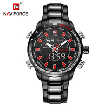 NAVIFORCE Mens Quartz Analog Xem Thời Trang Sang Trọng Sport Đồng Hồ Đeo Tay Không Gỉ Chống Thấm Nước Nam Đồng Hồ Đồng Hồ Relogio Masculino