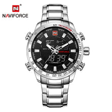 NAVIFORCE Mens Quartz Analog Xem Thời Trang Sang Trọng Sport Đồng Hồ Đeo Tay Không Gỉ Chống Thấm Nước Nam Đồng Hồ Đồng Hồ Relogio Masculino