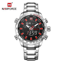 NAVIFORCE Mens Quartz Analog Xem Thời Trang Sang Trọng Sport Đồng Hồ Đeo Tay Không Gỉ Chống Thấm Nước Nam Đồng Hồ Đồng Hồ Relogio Masculino