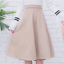 Neophil Women Suede High Waist Midi Skirt 2018 Winter Vintage Style Pleated Ladies A Line Black Flare Skirt Saia Femininas S1802