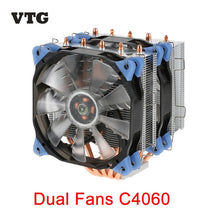 New VTG Chất Lỏng Tủ Đông Nước Làm Mát Chất Lỏng Hệ Thống CPU Cooler Chất Lỏng Động Bearing 120 mét LED Ánh Sáng PC Trường Hợp CPU làm mát Kép Fan