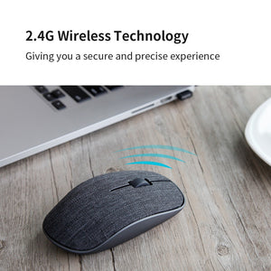 RAPOO Wireless Mouse Mice Laptop PC 1000DPI Ergonomic mouse with fabric cover  High cost performance fashion comfortable home