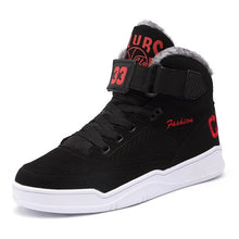 REETENE Winter Warm Men Snow Boots High Top  Fur Men'S Boots Fashion Velvet Men Boots Casual Men'S Shoes Plush Size 39-47