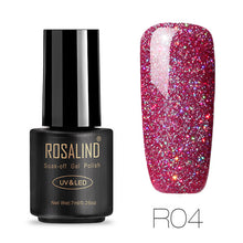 ROSALIND Gel 1S Nails rainbow Gel 7ML uv led gel nail polish Can Be Soak Off Nail Polish Nail Art UV&LED Gel Polish Varnish