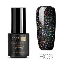 ROSALIND Gel 1S Nails rainbow Gel 7ML uv led gel nail polish Can Be Soak Off Nail Polish Nail Art UV&LED Gel Polish Varnish