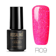 ROSALIND Gel 1S Nails rainbow Gel 7ML uv led gel nail polish Can Be Soak Off Nail Polish Nail Art UV&LED Gel Polish Varnish