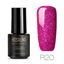 ROSALIND Gel 1S Nails rainbow Gel 7ML uv led gel nail polish Can Be Soak Off Nail Polish Nail Art UV&LED Gel Polish Varnish