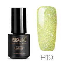 ROSALIND Gel 1S Nails rainbow Gel 7ML uv led gel nail polish Can Be Soak Off Nail Polish Nail Art UV&LED Gel Polish Varnish