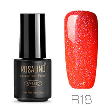 ROSALIND Gel 1S Nails rainbow Gel 7ML uv led gel nail polish Can Be Soak Off Nail Polish Nail Art UV&LED Gel Polish Varnish