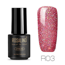 ROSALIND Gel 1S Nails rainbow Gel 7ML uv led gel nail polish Can Be Soak Off Nail Polish Nail Art UV&LED Gel Polish Varnish