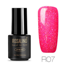 ROSALIND Gel 1S Nails rainbow Gel 7ML uv led gel nail polish Can Be Soak Off Nail Polish Nail Art UV&LED Gel Polish Varnish