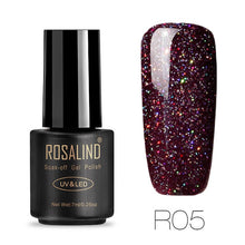 ROSALIND Gel 1S Nails rainbow Gel 7ML uv led gel nail polish Can Be Soak Off Nail Polish Nail Art UV&LED Gel Polish Varnish