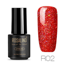 ROSALIND Gel 1S Nails rainbow Gel 7ML uv led gel nail polish Can Be Soak Off Nail Polish Nail Art UV&LED Gel Polish Varnish