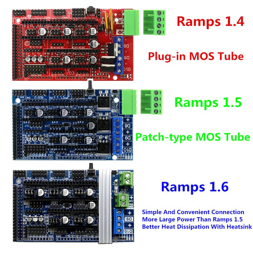 Ramps 1.6 Expansion Control Panel with Heatsink Upgraded Ramps 1.4/1.5 for arduino 3D Printer Board