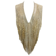 S Curve Crystal Fringe 2 Piece Set Handmade V Neck Rhinestone Top Two Piece Mini Dress