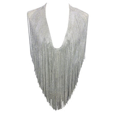S Curve Crystal Fringe 2 Piece Set Handmade V Neck Rhinestone Top Two Piece Mini Dress