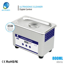 SKYMEN ultrasonic bath  for manicure  0.8L digital ultrasonic cleaner for dental watch jewelry with metal basket free shipping