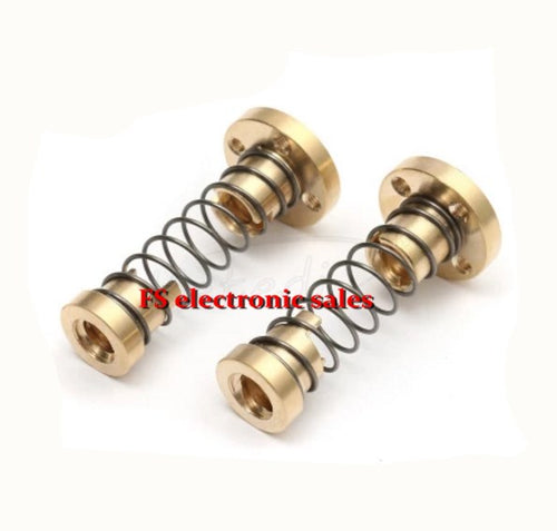 T8 Anti Backlash Spring Loaded Nut Elimination Gap Nut for 8mm Acme Threaded Rod Lead Screws DIY CNC 3D Printer Parts