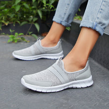 Women Sneakers tenis casual feminino casual shoes Woman Flats Slip on Splice ladies shoes Black Gray Blue Plus Size 40 41 42