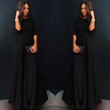 Womens Long Chiffon 3/4 Sleeve Evening Formal Party Maxi Dress