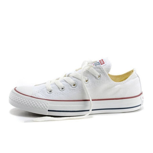 Đến New Authentic Converse Cổ Điển Canvas Low Top Giày Trượt Ván Unisex Chống Trơn Trượt Sneakser
