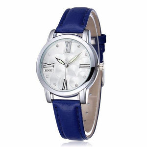 Leather Women Clock Quartz Wristwatch Brand BINZI Luxury Ladies