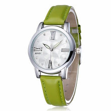 Leather Women Clock Quartz Wristwatch Brand BINZI Luxury Ladies