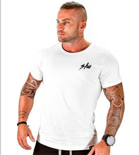 Mens Summer style Fashion personality t Shirt  Muscle male Leisure Short sleeves Slim fit Shirts Tee tops clothing