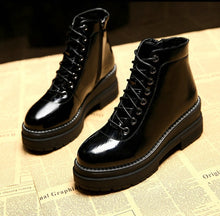 size 35-40 2018 New Ankle Women's Boots Spring Cool Martin Rain Shoes Woman Outdoor Western High Heels Female Platform Boot